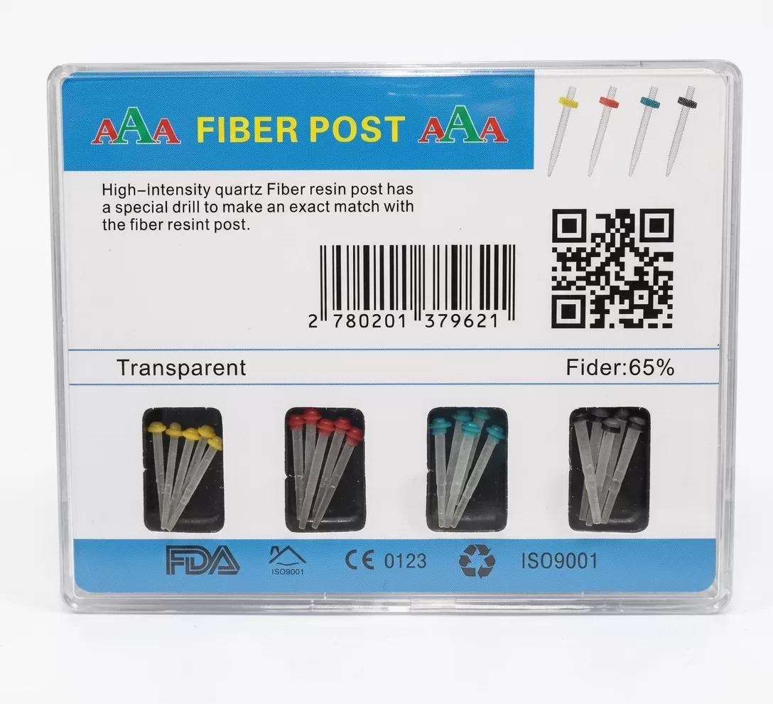 CAJA DE 20 POSTES DE FIBRA DE VIDRIO + 4 FRESAS