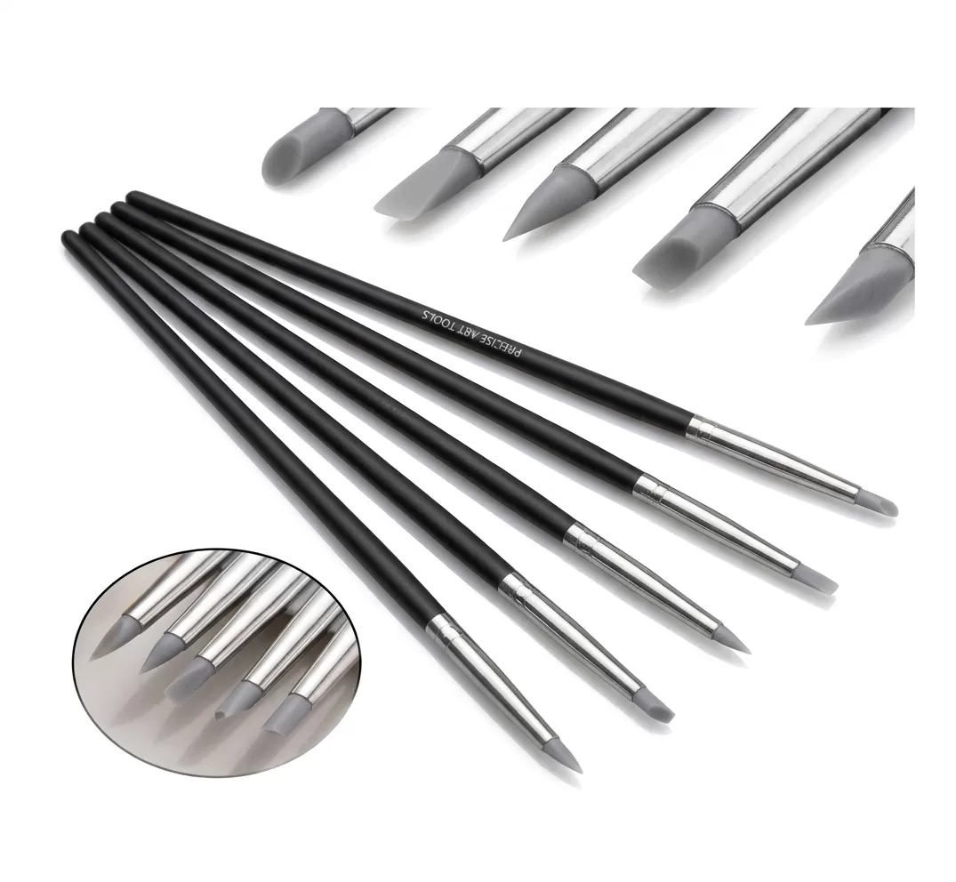 SET PINCELES SILICONA PARA RESINA