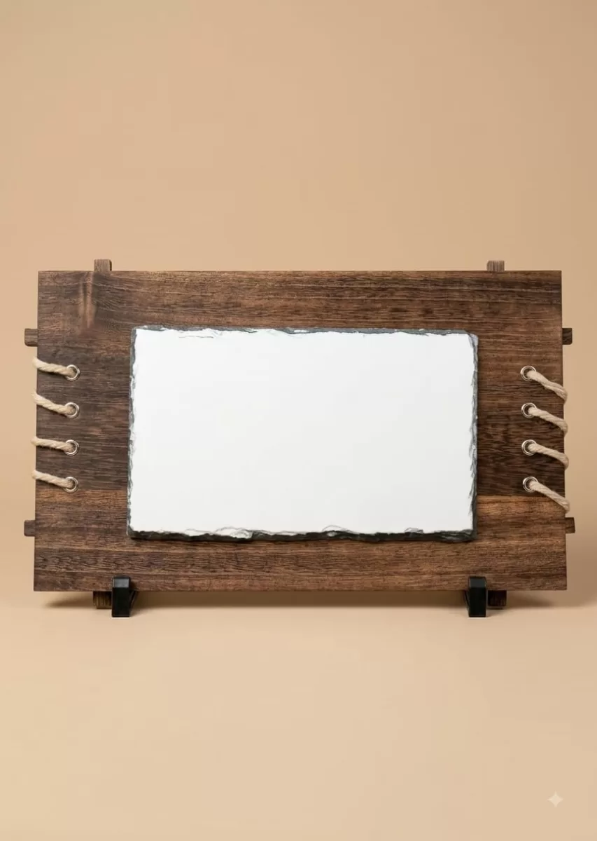 Cuadro Madera y Piedra 22 x 16 cm