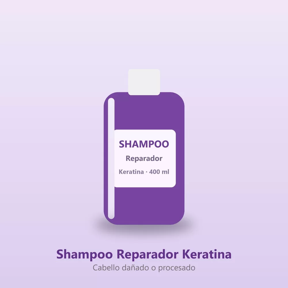 Shampoo Reparador Keratina 400 ml